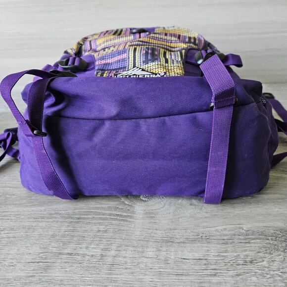 High Sierra Loop Daypack Water Resistant Backpack Purple Large Travel School Gym - Picture 13 of 16